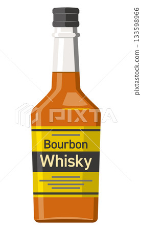 瓶裝波本威士忌的插圖 瓶裝波本威士忌的插圖 133598966