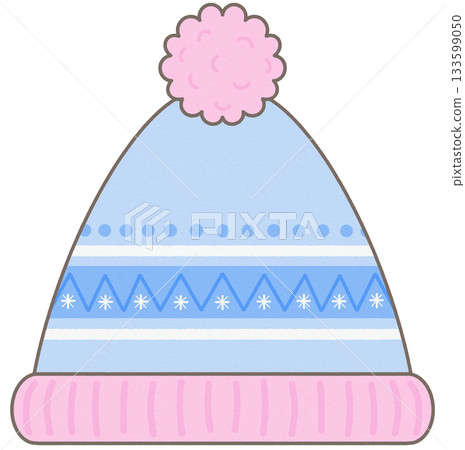 Cute Winter Cartoon Knitwear blue beanies Cold Weather 133599050