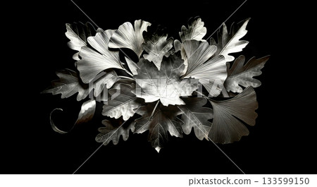 Metal leaf object 133599150