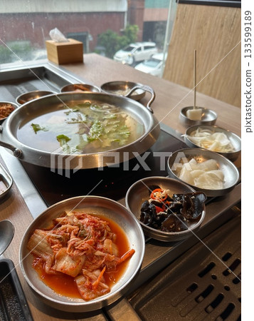 Korean Kimchi Vegetable Hot Pot 133599189