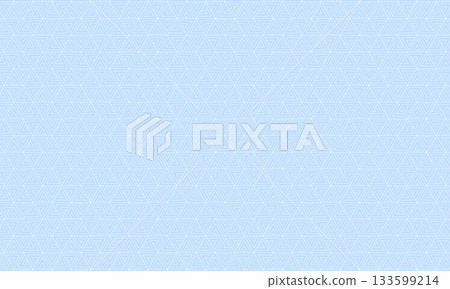 A blue hexagonal pattern with four triangular lines arranged in alternating directions 133599214