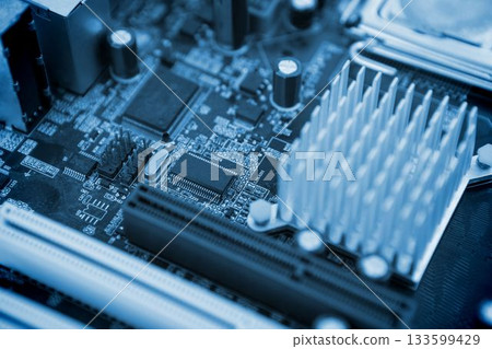 Micro parts of mother board Micro parts of mother board 133599429