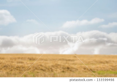 Landscape against cloudy sky 133599498