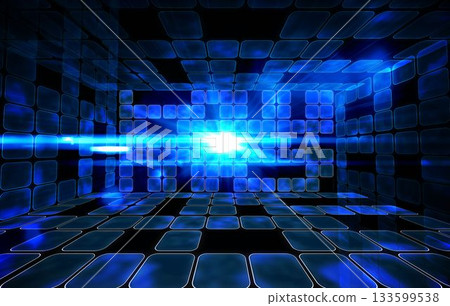 Room of shiny blue squares Room of shiny blue squares 133599538