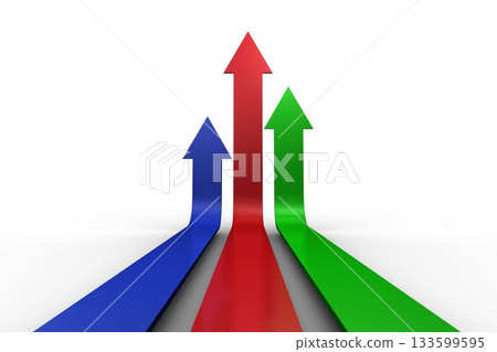 Colourful arrows pointing up Colourful arrows pointing up 133599595