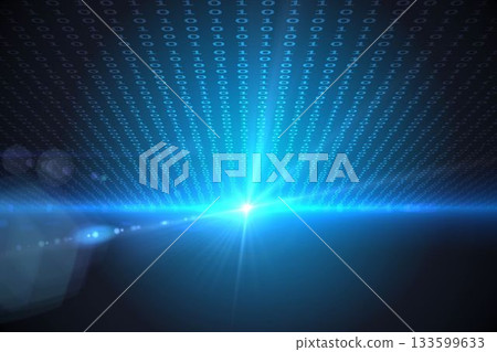 Technical background with binary code 133599633