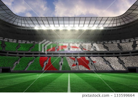 Stadium full of algeria football fans Stadium full of algeria football fans 133599664