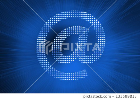 Shiny futuristic icon on blue background Shiny futuristic icon on blue background 133599813