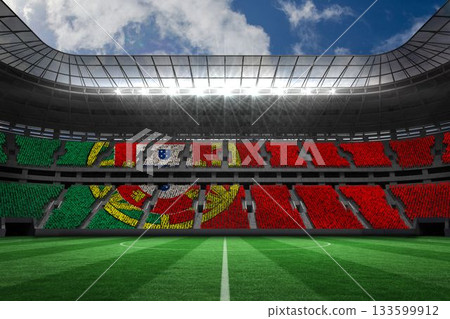 Stadium full of portugal football fans Stadium full of portugal football fans 133599912