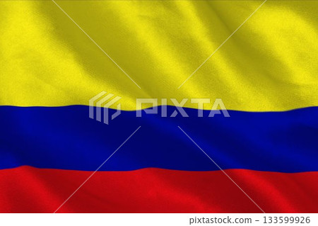 Digitally generated colombia national flag 133599926