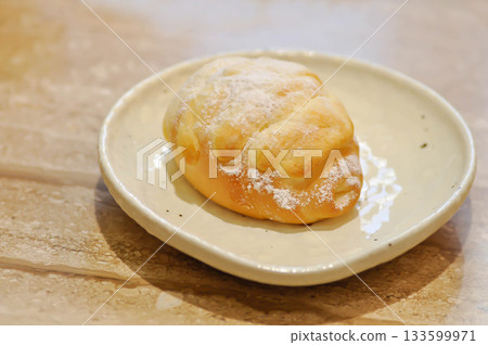 Shio Pan, Salzstangerl bread or Austria bread or Japanese bread or shio pang with icing 133599971