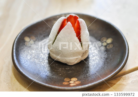 Japanese strawberry mochi or Japanese mochi or strawberry moji or moji Japanese strawberry mochi or Japanese mochi or strawberry moji or moji 133599972