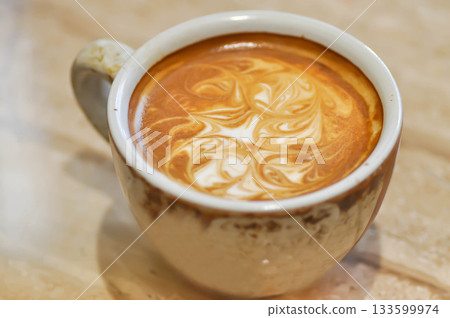 hot cofffee, cappuccino coffee or latte coffee or flat white hot cofffee, cappuccino coffee or latte coffee or flat white 133599974