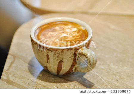 hot cofffee, cappuccino coffee or latte coffee or flat white hot cofffee, cappuccino coffee or latte coffee or flat white 133599975