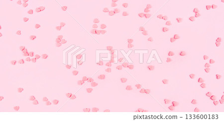 Pink background with tiny hearts. Valentine's day concept. 133600183