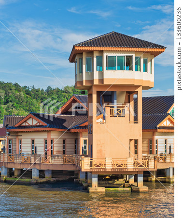 Kampong Ayer Cultural and Tourism Gallery and observation tower in Bandar Seri Begawan, Brunei. Kampong Ayer Cultural and Tourism Gallery and observation tower in Bandar Seri Begawan, Brunei. 133600236