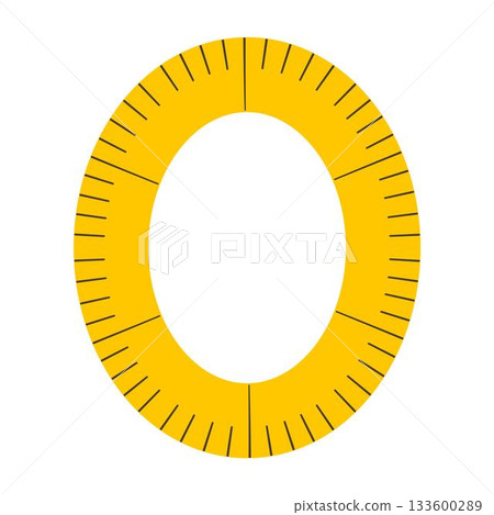 Measuring Tape Letter O Education Alphabet Icon Element Measuring Tape Letter O Education Alphabet Icon Element 133600289