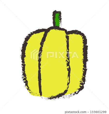 黃色辣椒粉的插圖 133601299