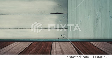 Wooden floor against wooden background 133601422
