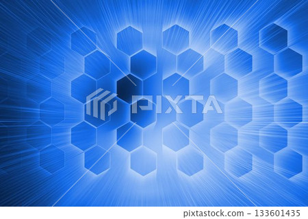 Hexagons on blue background Hexagons on blue background 133601435