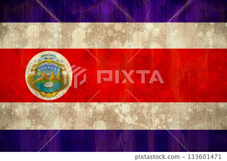 Costa rica flag in grunge effect 133601471