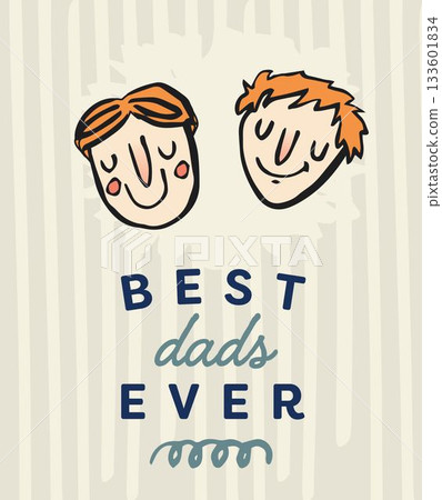 Best dad ever text on greeting card Best dad ever text on greeting card 133601834