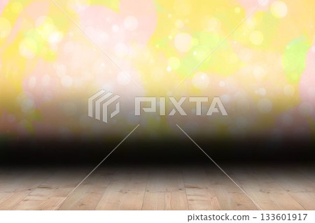 Shimmering light design over boards 133601917