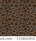Abstract Brown Circles Pattern 133602855