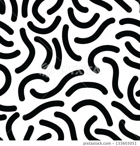 ABSTRACT BLACK AND WHITE seamless pattern simple modern clean background ornament element design wallpaper backdrop modern minimalist decorative texture hand drawn 133603051
