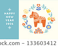26 New Year's Dalarna Horse_Horizontal 133603412