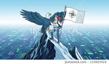 數位探索，如同指南針指引未來之路。 133603428