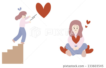 一個努力追求愛情的女人,和一個由內而外散發著愛的女人 一個努力追求愛情的女人,和一個由內而外散發著愛的女人 133603545
