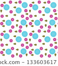 seamless pattern with gift boxes and dots 133603617
