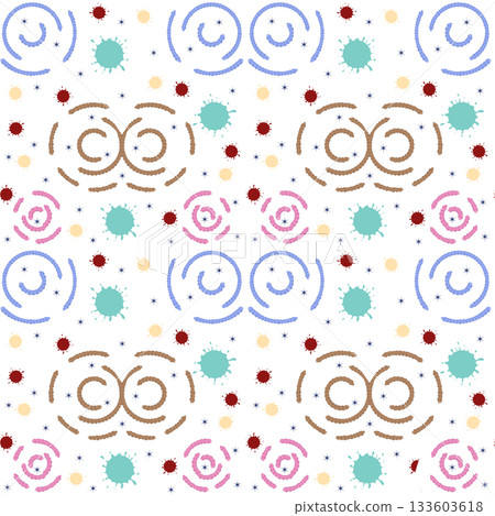 seamless pattern with gift boxes and dots seamless pattern with gift boxes and dots 133603618