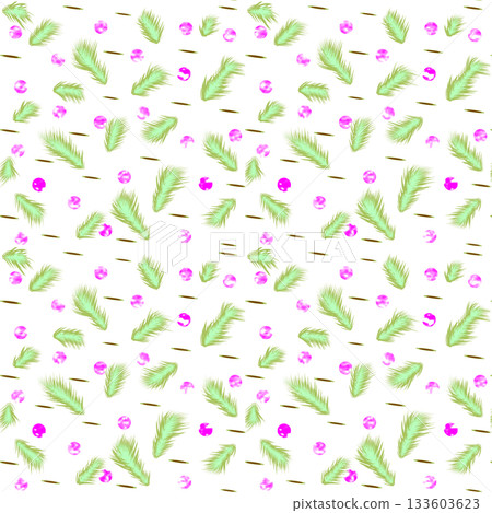 seamless pattern with gift boxes and dots 133603623