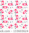 seamless pattern with gift boxes and dots 133603624