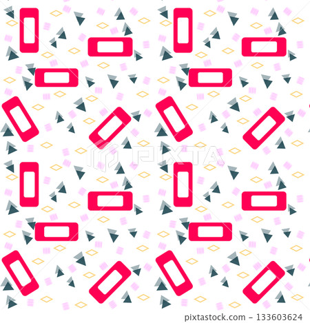 seamless pattern with gift boxes and dots 133603624