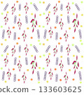 seamless pattern with gift boxes and dots 133603625