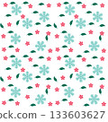 seamless pattern with gift boxes and dots 133603627