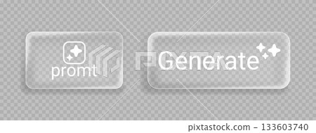 Generate AI prompt buttons set Generate AI prompt buttons set 133603740