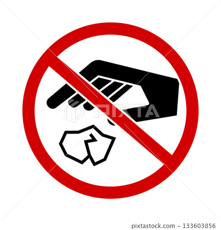 禁止亂丟垃圾 133603856