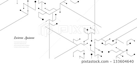 幾何抽象六邊形電路科學技術背景 幾何抽象六邊形電路科學技術背景 133604640