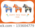 26 years Dalarna Horse 3 colors 133604779