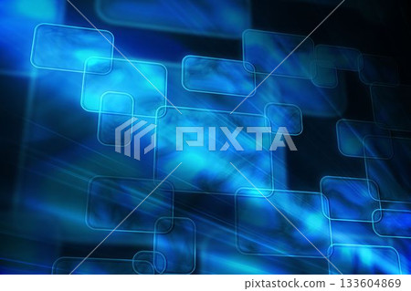 Blue squares on black background Blue squares on black background 133604869