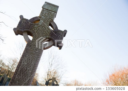 Low angle view of cemetary 133605028