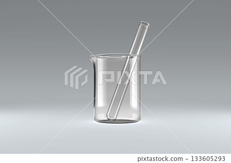 Flask with chemical solution 133605293