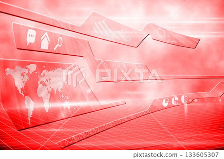 Futuristic technology interface 133605307