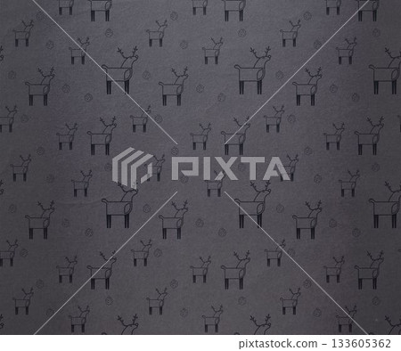 Digitally generated Grey reindeer pattern Digitally generated Grey reindeer pattern 133605362