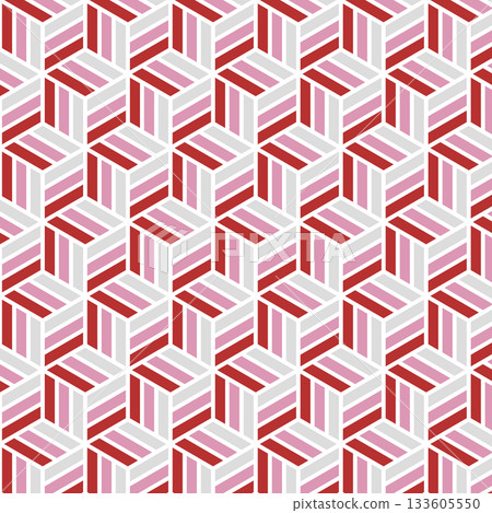 Swatch compatible Tortoiseshell Ajiro Japanese traditional pattern background material texture seamless red pink Swatch compatible Tortoiseshell Ajiro Japanese traditional pattern background material texture seamless red pink 133605550