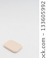 Cosmetic puff on a white background 133605992